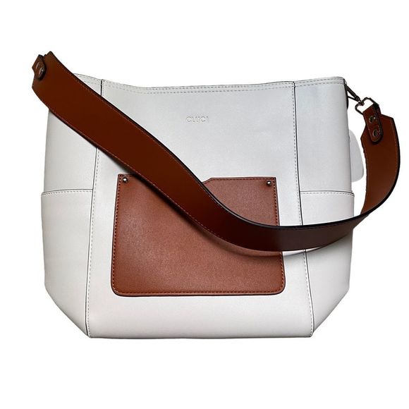 Elegant Two-Tone Shoulder Bag - Picture 9 of 13